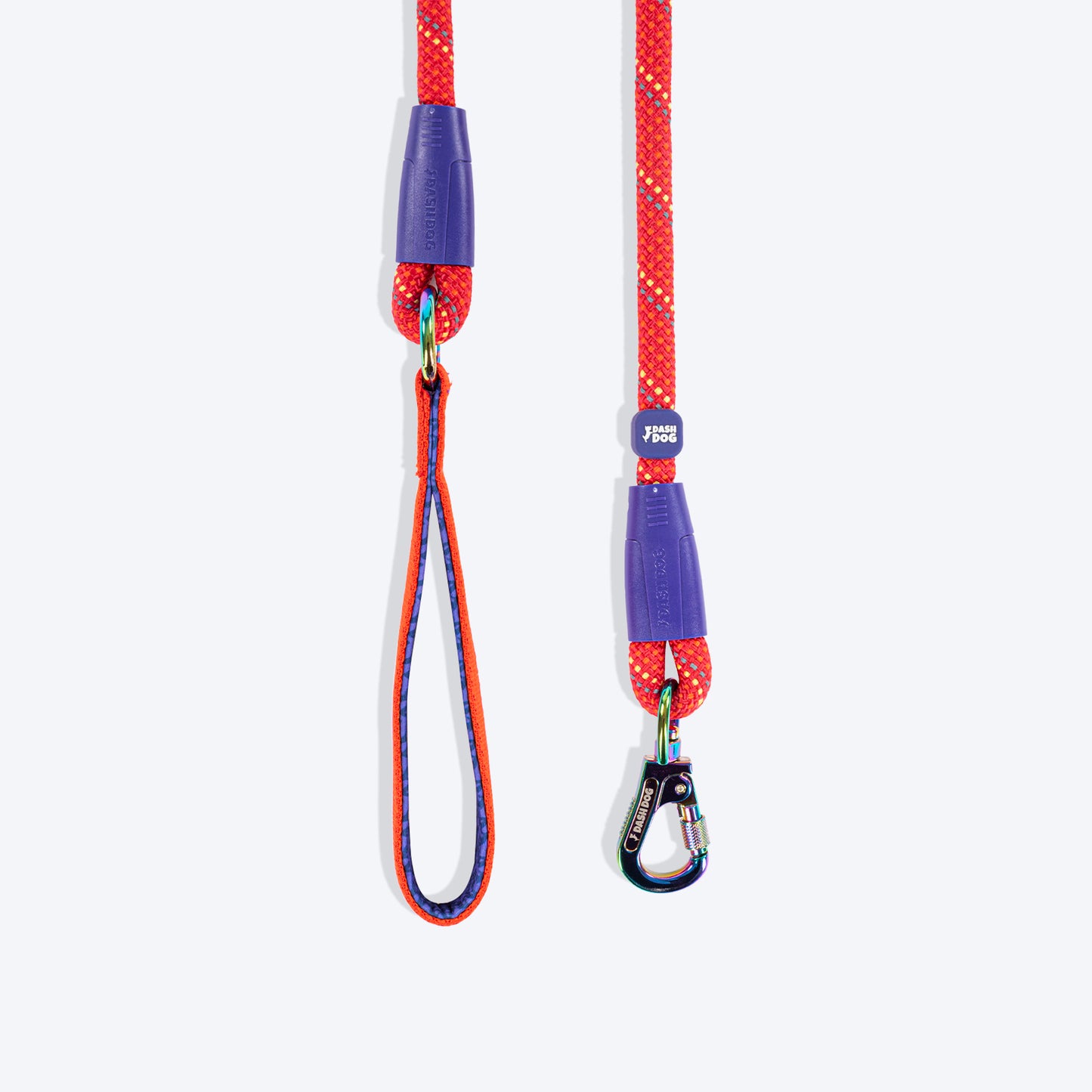 Dash Dog Chaser Rope Leash For Dog - Red - Heads Up For Tails