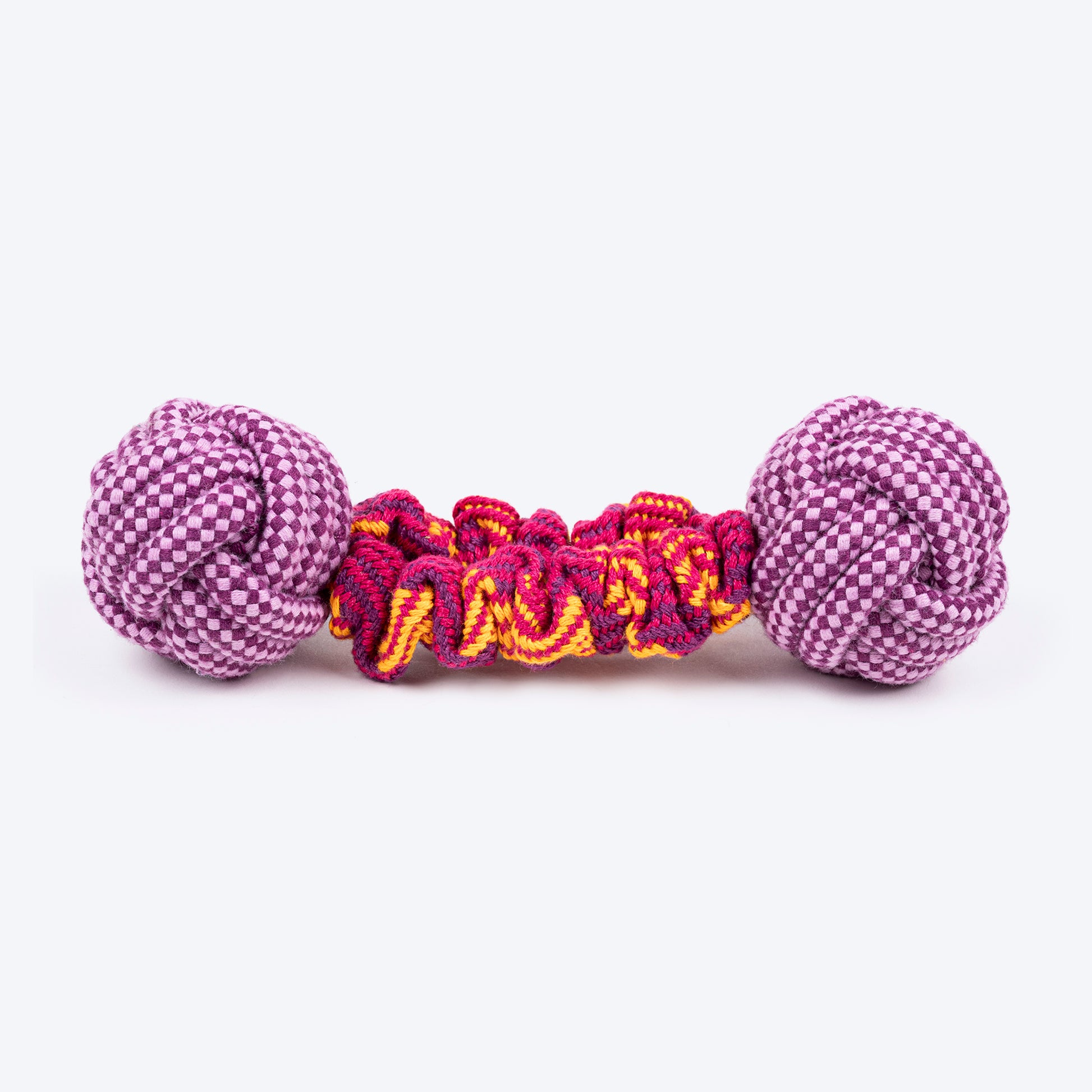 Dash Dog Double Trouble Bungee Rope Toy For Dog - Pink - Heads Up For Tails
