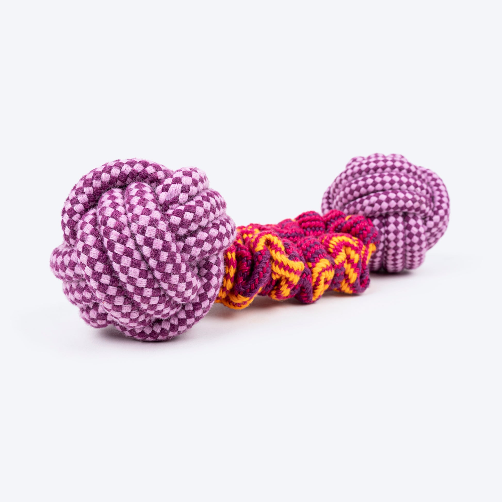 Dash Dog Double Trouble Bungee Rope Toy For Dog - Pink - Heads Up For Tails