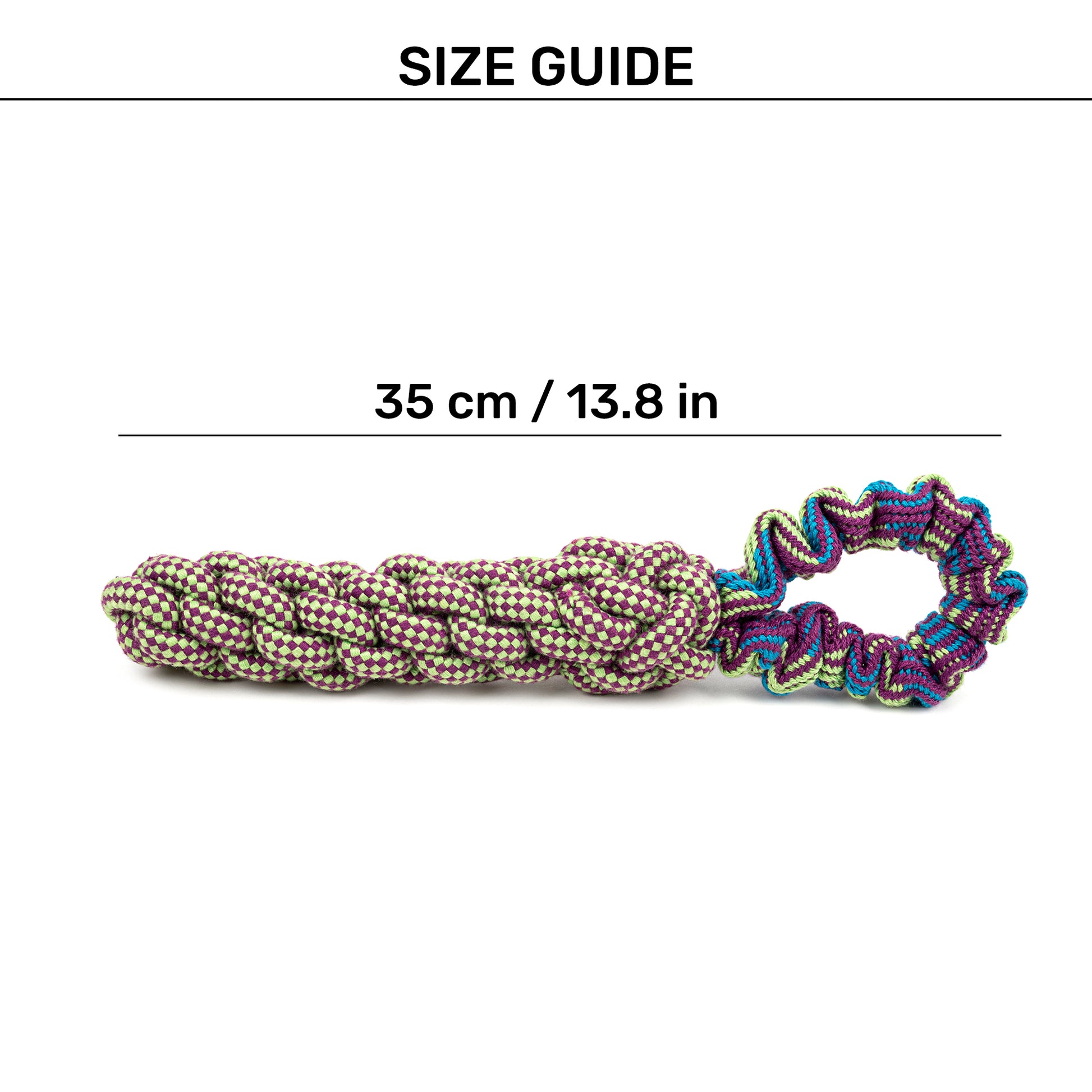 Dash Dog Tug-It-Out Bungee Rope Toy For Dog - Green - Heads Up For Tails