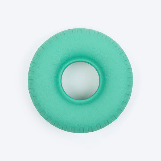 Dash Dog Roll & Chew Tyre Toy For Dog - Teal - Heads Up For Tails