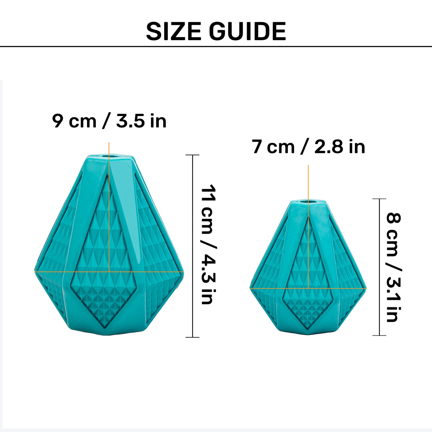 Dash Dog Crystal Treat Chew Toy For Dog - Teal