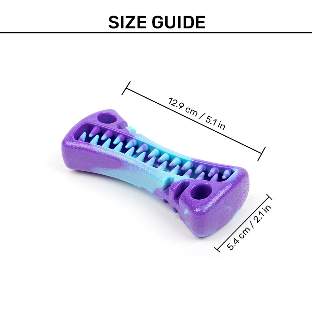 Dash Dog Bone Amigo Chew Toy For Dog - Purple & Blue - Heads Up For Tails