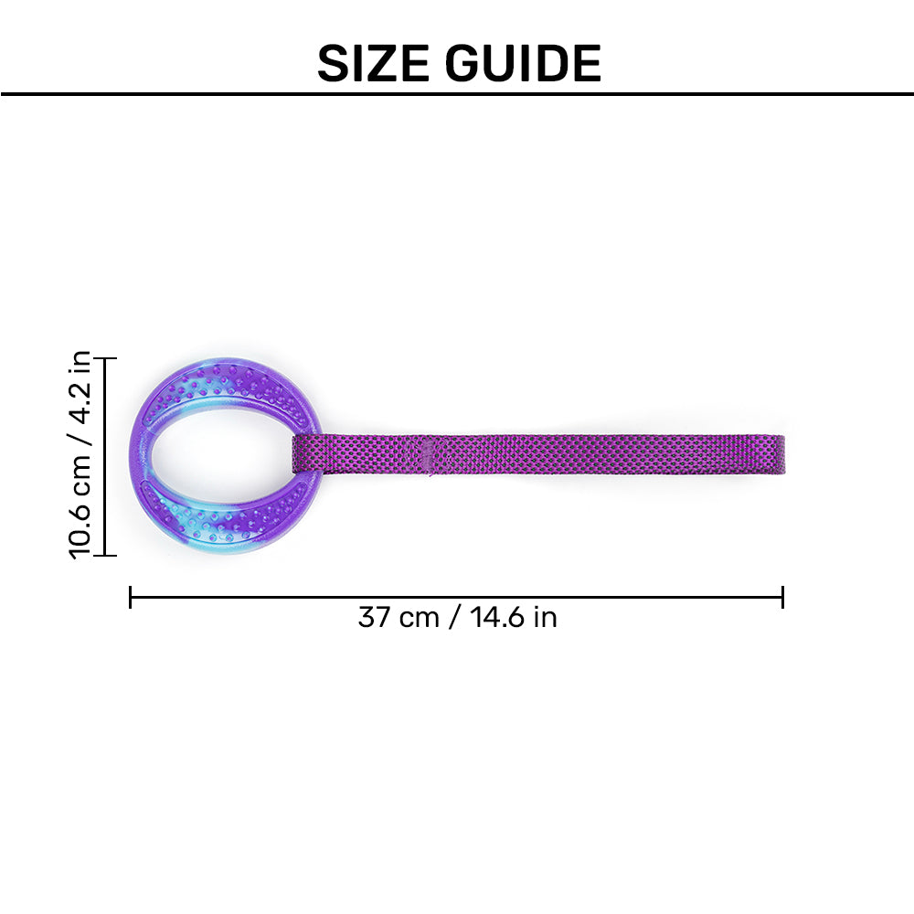 Dash Dog Chews Me Dispenser Toy For Dog - Purple & Blue - Heads Up For Tails