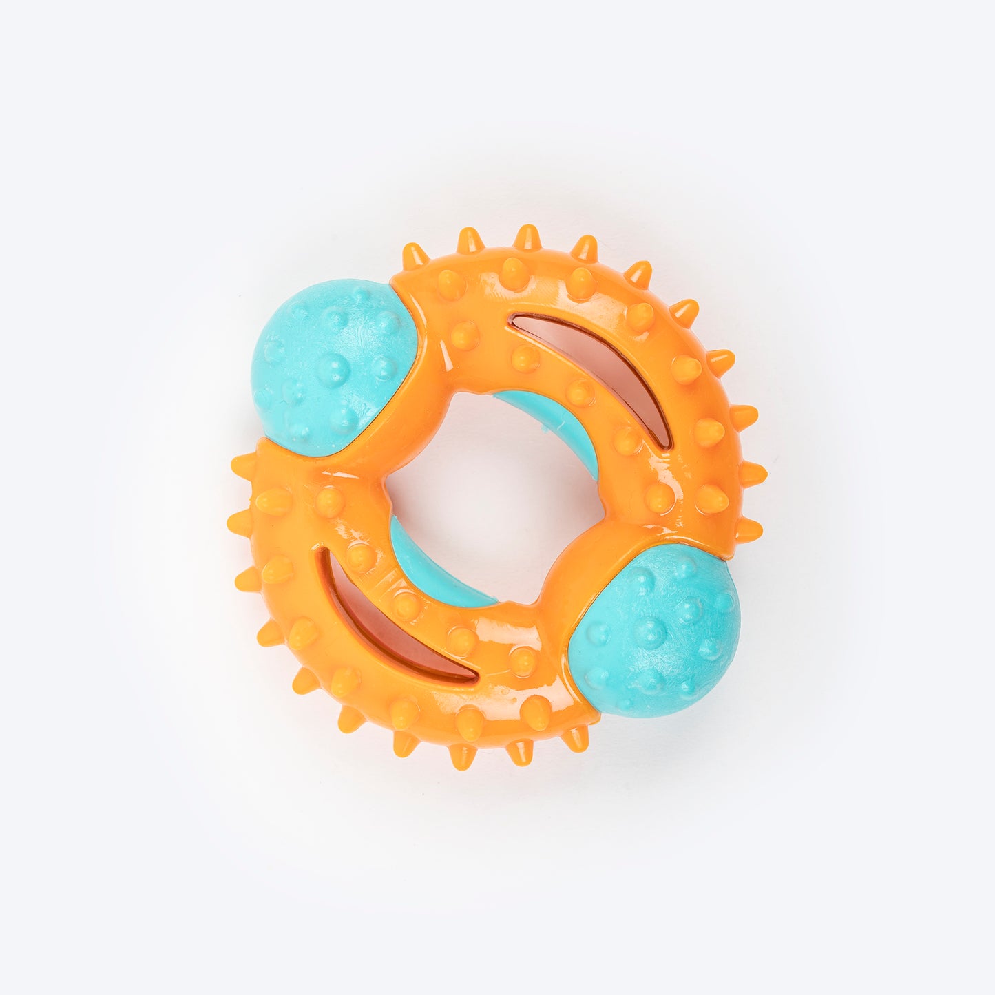 Dash Dog Chomp-A-Loop Chew Toy For Dog - Orange & Turquoise_01