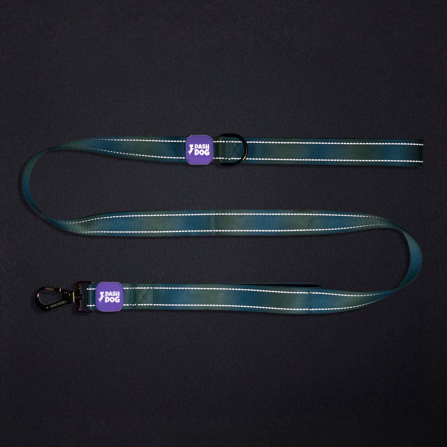 Dash Dog Ethernal Fade Dual Handle Leash For Dog - Aqua_12