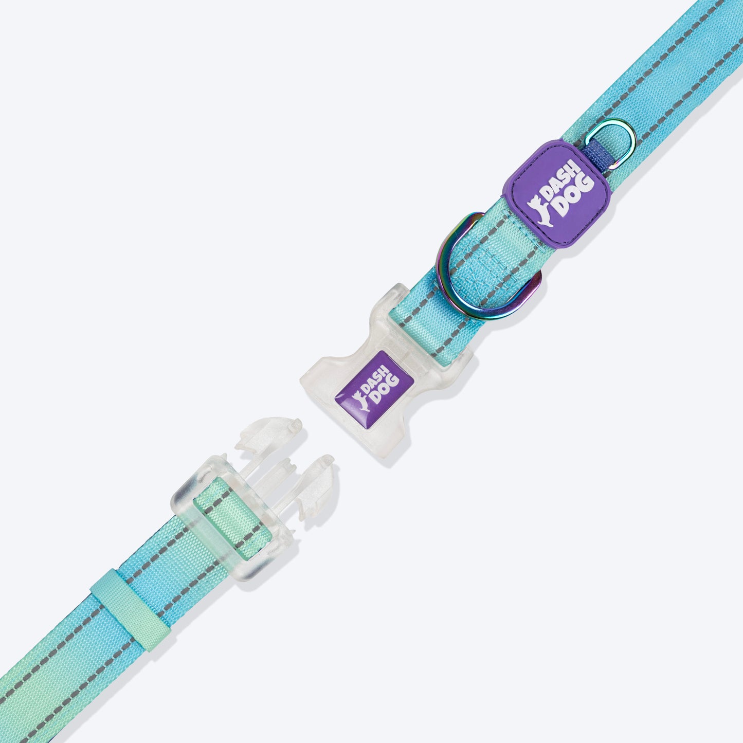 Dash Dog Ethernal Fade Padded Collar For Dog - Aqua_10
