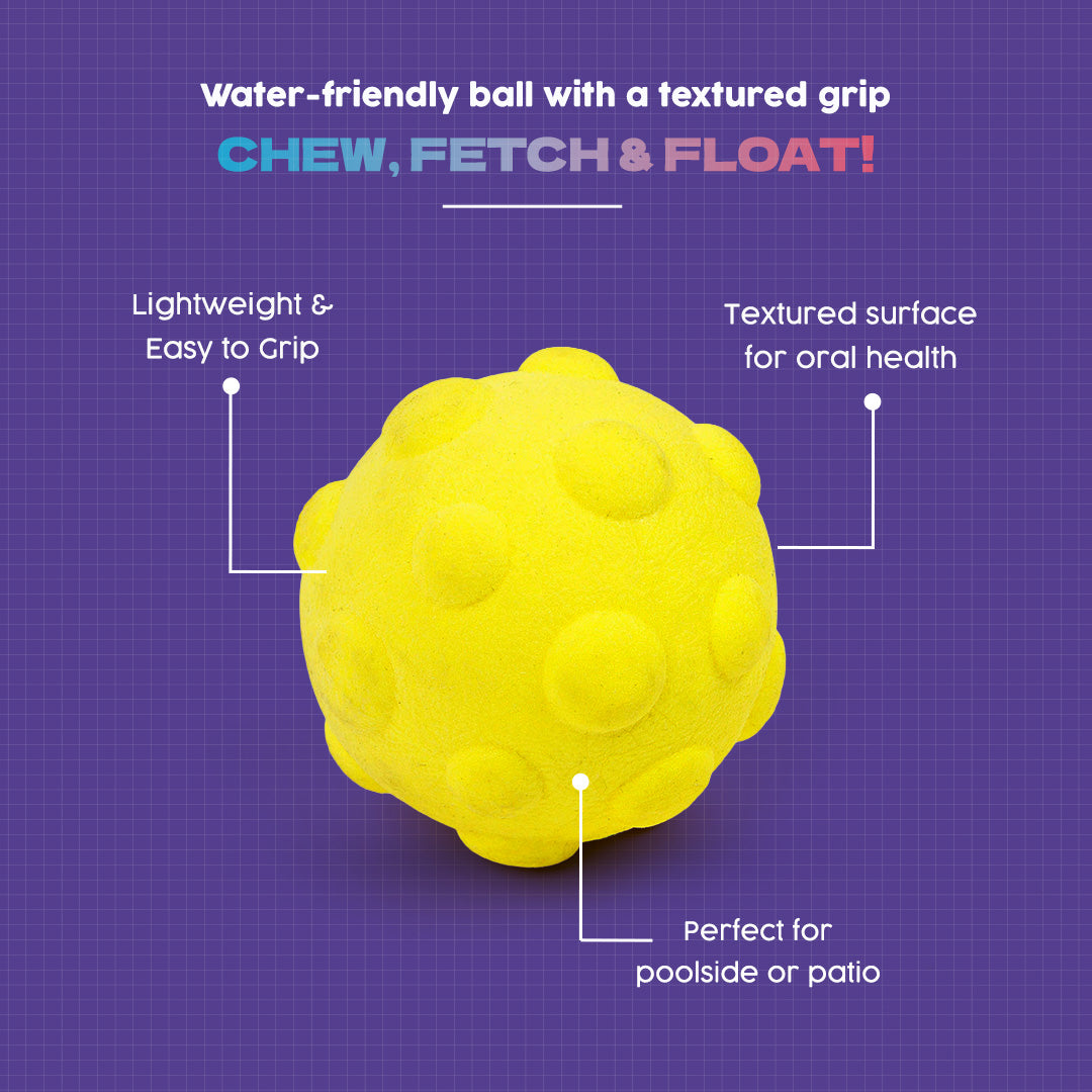 Dash Dog Mello-Yello Bubble Ball For Dog - Yellow - M_02
