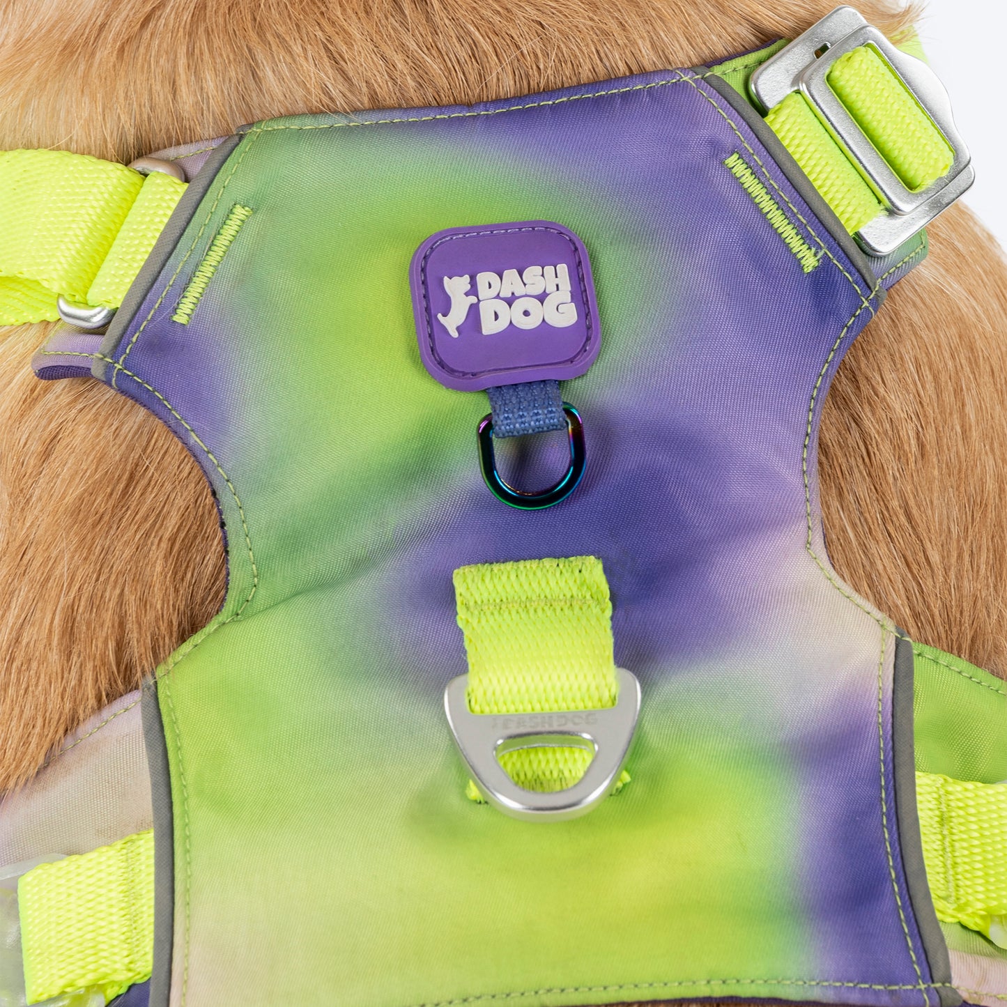 Dash Dog Neon Fusion Outdoor Ease Harness For Dog - Neon Gree_07