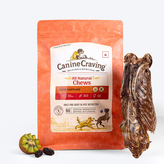 Canine Craving Duck Chew - Whole Cartilage Dog Chew Treat - 1 Pc - Heads Up For Tails