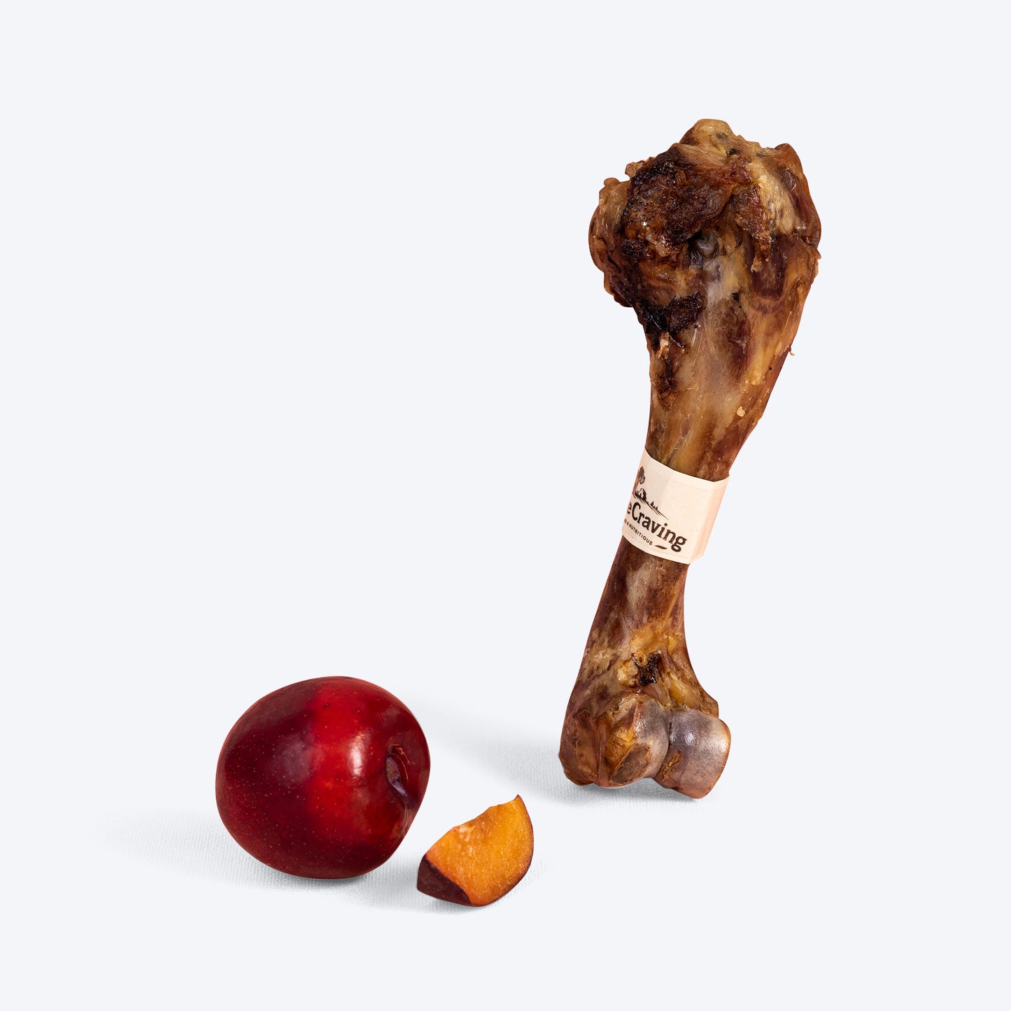 Canine Craving Dehydrated Ham Bone Chew - Meatless Ham Dog Treat - 1 Pc - 175 g - Heads Up For Tails