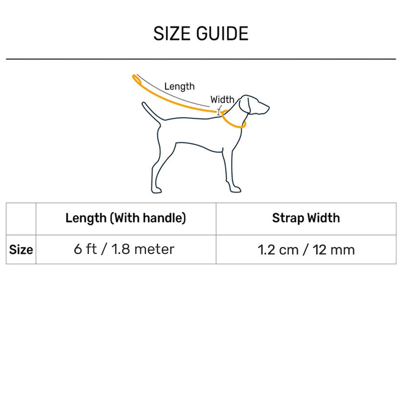 Dash Dog Sunset Chaser Rope Leash For Dog - Red - 6 ft - Heads Up For Tails