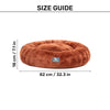 HUFT Snuggle Sphere Donut Bed For Dog & Cat - Brown - Heads Up For Tails