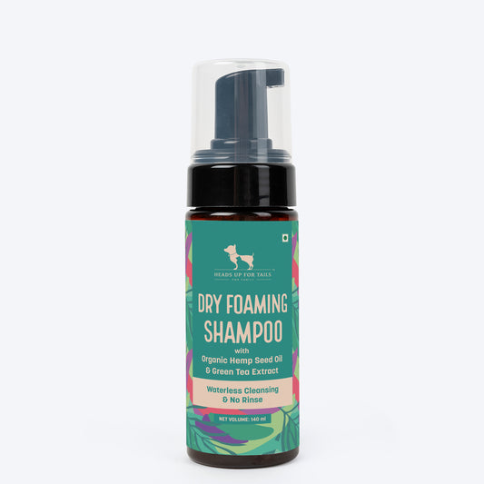 HUFT Waterless Cleansing & No Rinse Dry Shampoo For Dogs - 140 ml - Heads Up For Tails