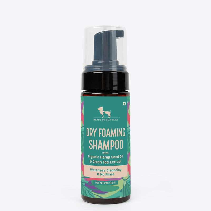 HUFT Waterless Cleansing & No Rinse Dry Shampoo For Dogs - 140 ml - Heads Up For Tails