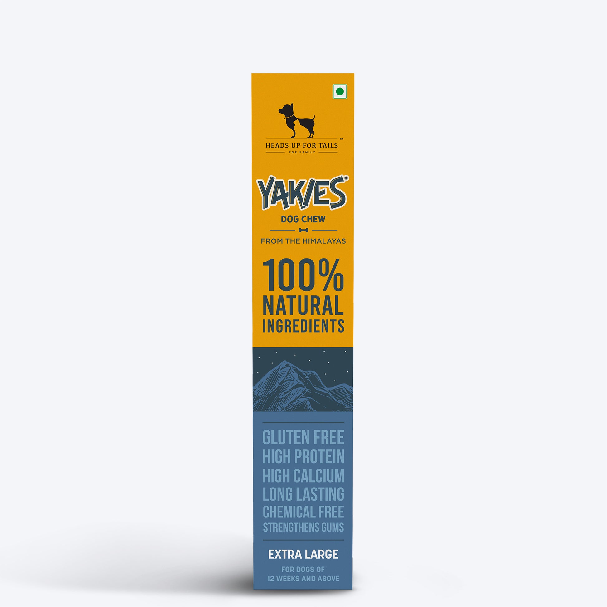 HUFT Yakies Vegetarian Natural Chew Bone - Old GS - Heads Up For Tails