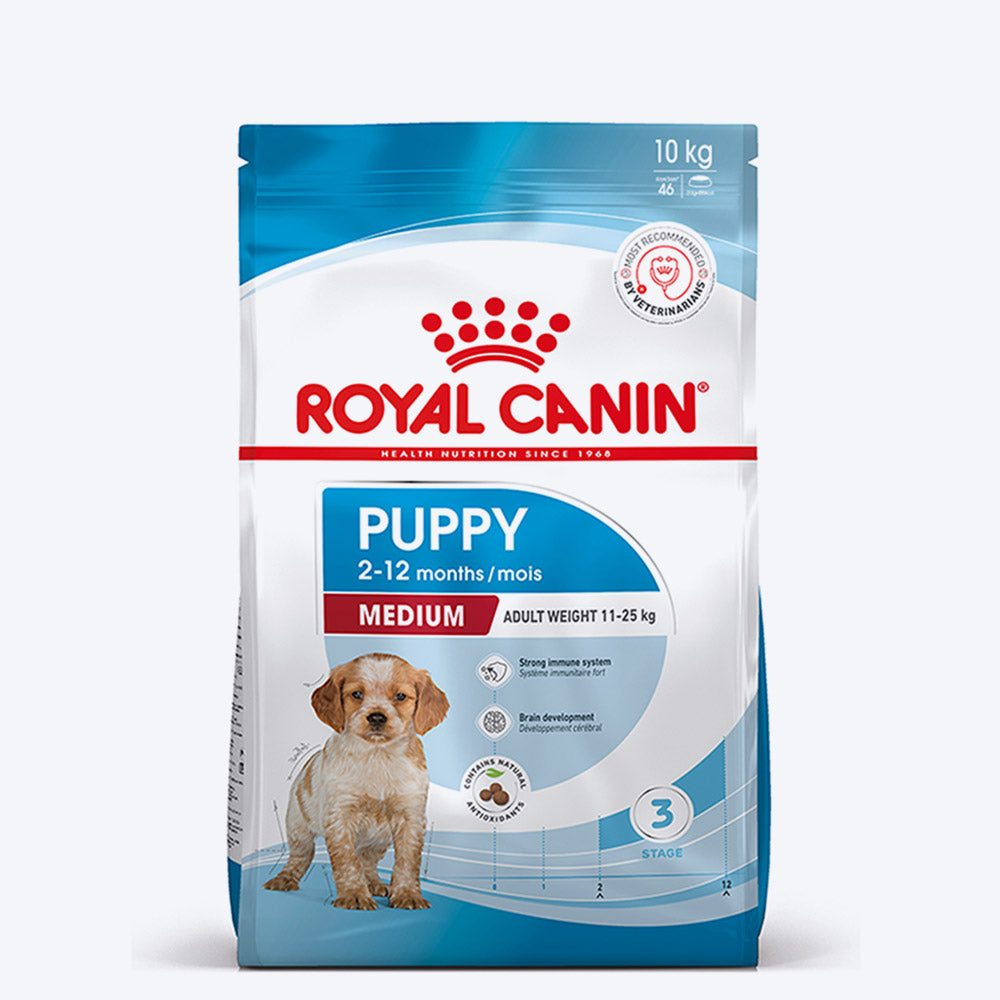 Royal Canin Medium Puppy Dry Dog Food - Heads Up For Tails