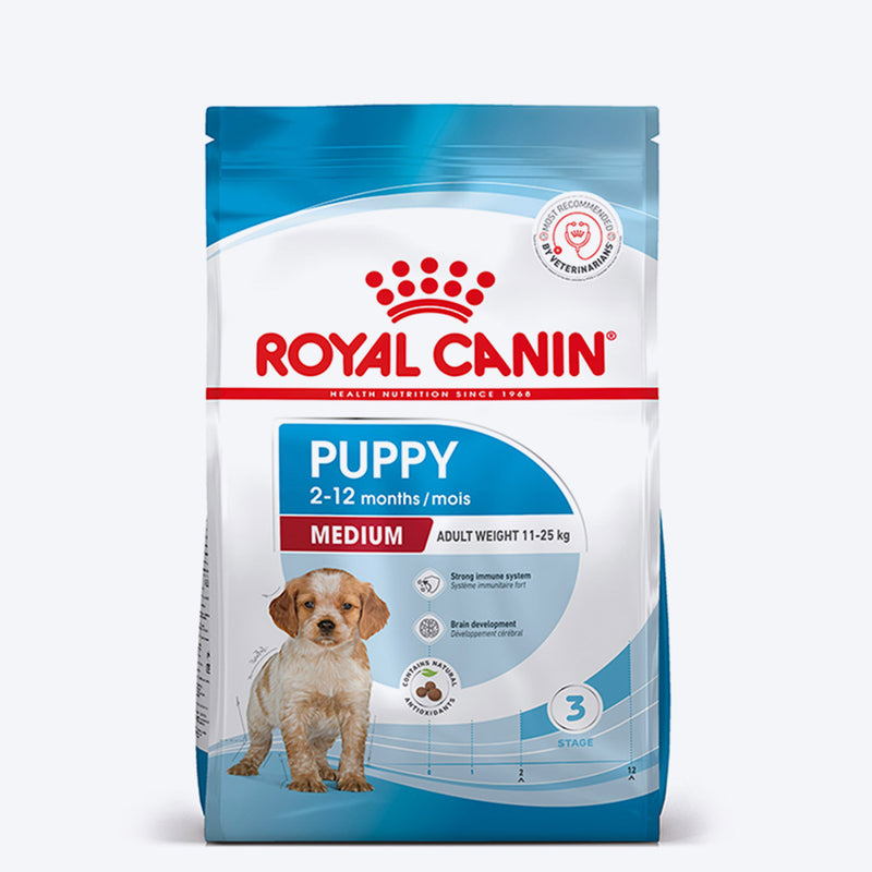 Royal Canin Medium Puppy Dry Dog Food - Heads Up For Tails