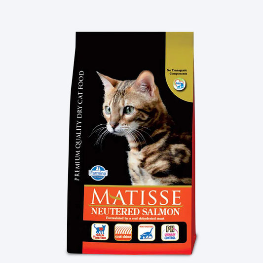 Farmina Matisse Premium Salmon Dry Cat Food for Neutered Cats - Heads Up For Tails