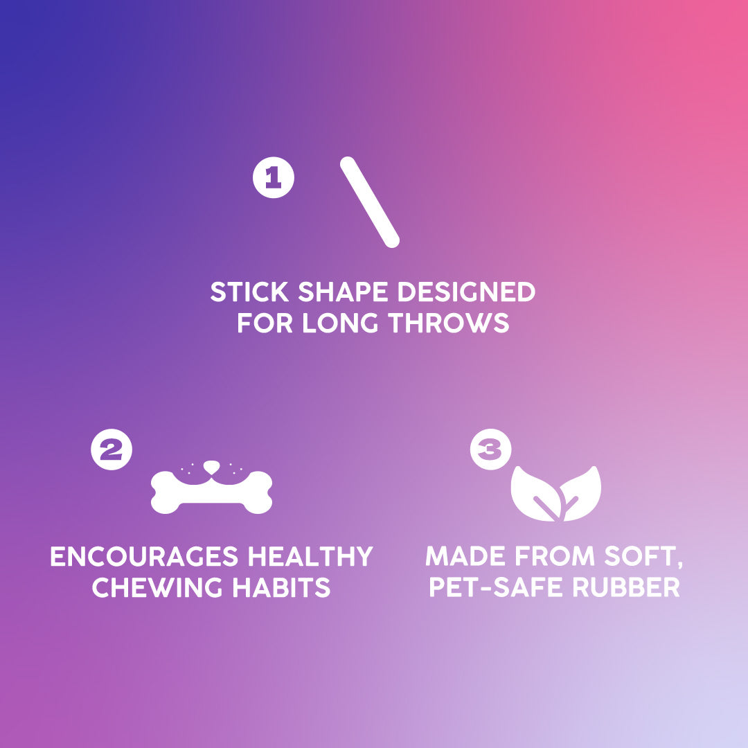 Dash Dog Mello-Yello Stick Toy For Dog - Yellow - Heads Up For Tails