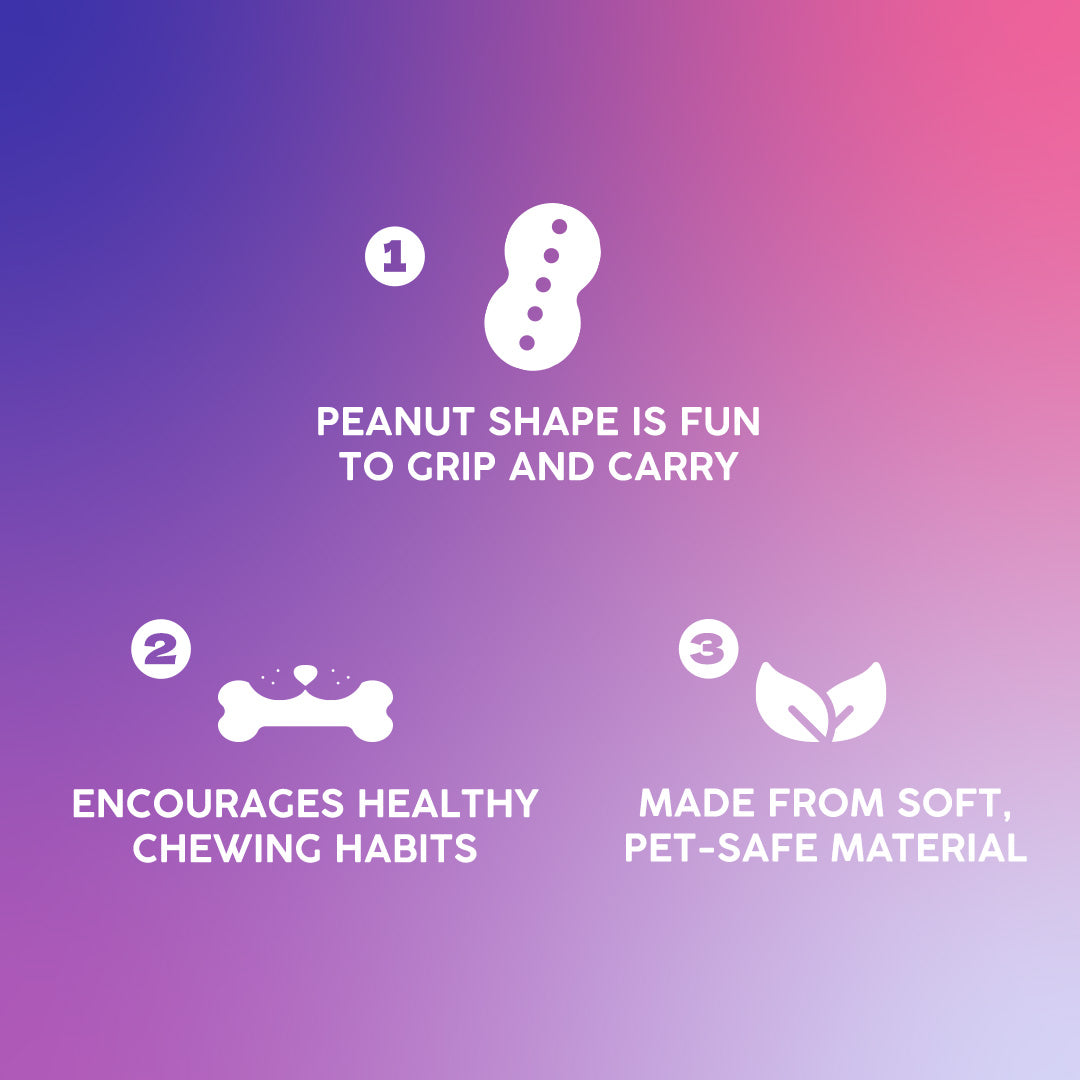 Dash Dog Mello-Yello Peanut Toy For Dog - Yellow - Heads Up For Tails