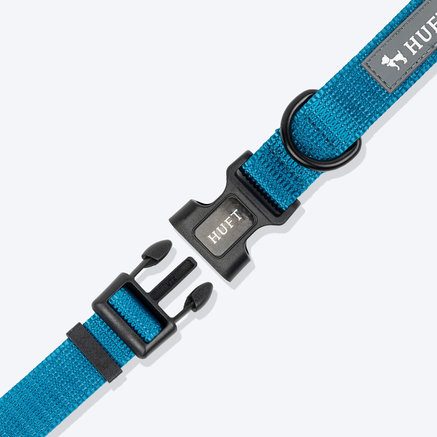 HUFT Basics Dog Collar - Teal Blue - Heads Up For Tails