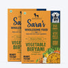 Sara's Wholesome Flavours Of India Vegetable Biryani Dog Wet Food, 300 gm, with 35% paneer and 65% rice & veggies.