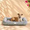 HUFT Jaipuri Baagh Lounger Dog Bed - Indigo - Heads Up For Tails