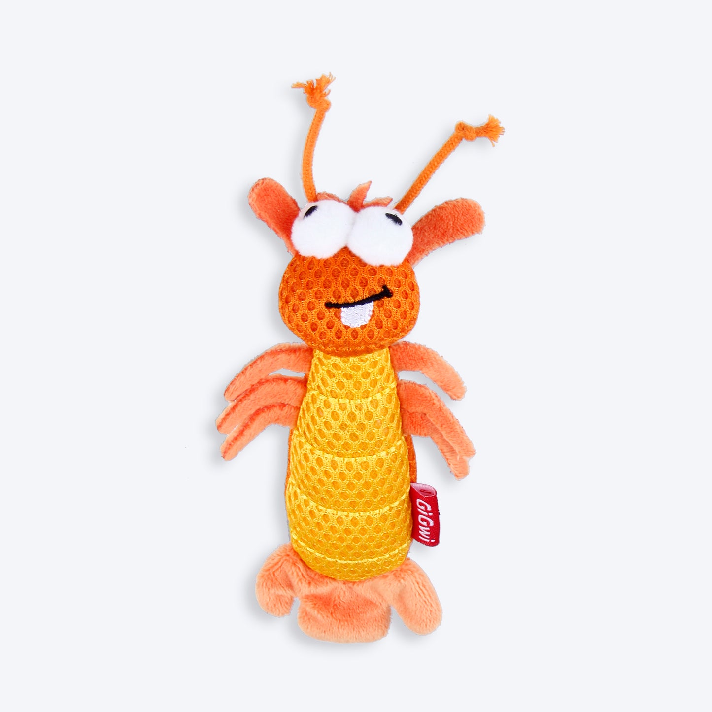 GiGwi Dental Mesh Shrimp With Catnip Interactive Cat Toy - Heads Up For Tails