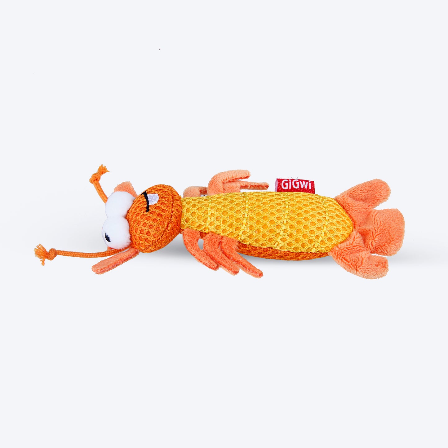 GiGwi Dental Mesh Shrimp With Catnip Interactive Cat Toy - Heads Up For Tails