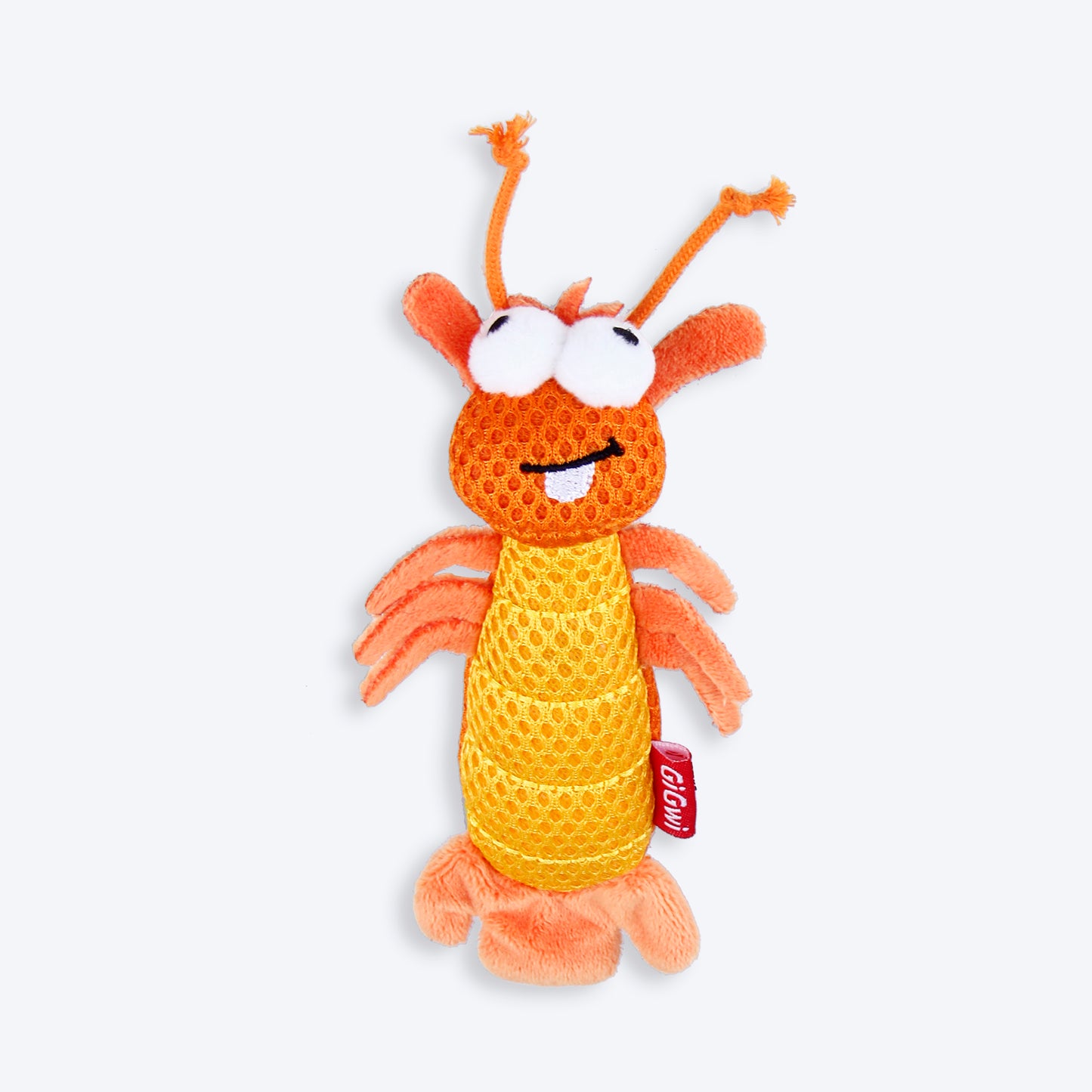 GiGwi Dental Mesh Shrimp With Catnip Interactive Cat Toy - Heads Up For Tails