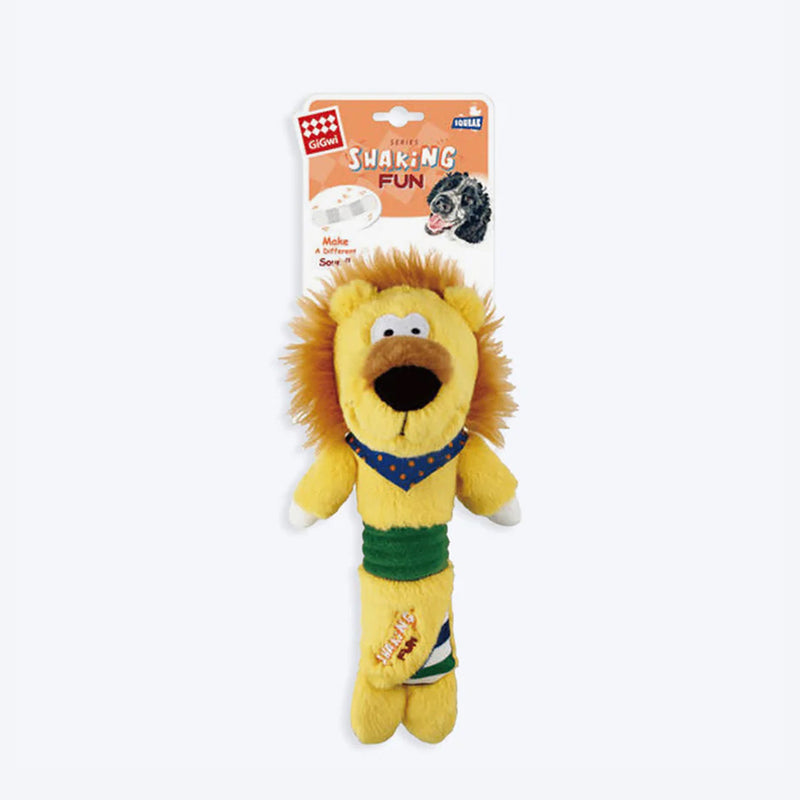 GiGwi Lion Dog Plush Toy With Squeaker Inside - Heads Up For Tails