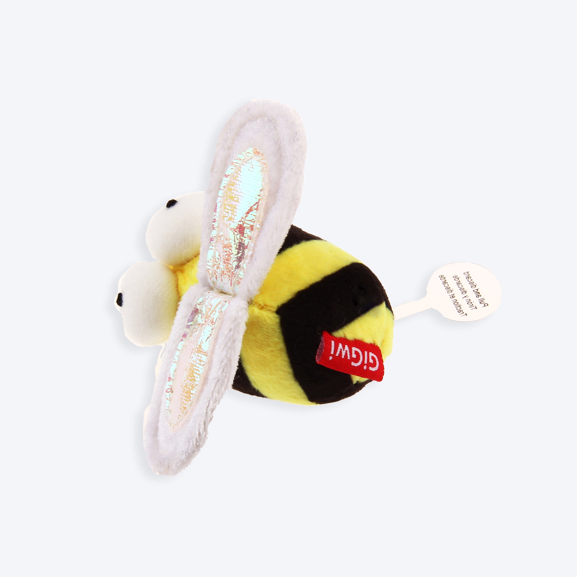 GiGwi Melody Chaser Cat Toy - Bee (with Motion Activated Sound Chip) - Heads Up For Tails