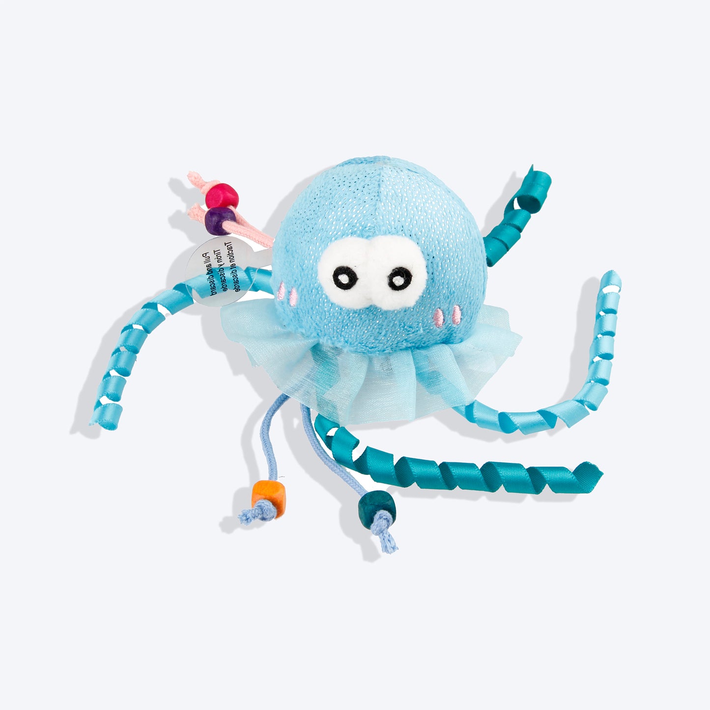 GiGwi Shining Friends Jellyfish With LED Light And Catnip Inside Toy For Cats - Heads Up For Tails