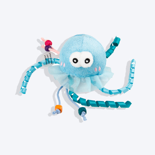 GiGwi Shining Friends Jellyfish With LED Light And Catnip Inside Toy For Cats - Heads Up For Tails