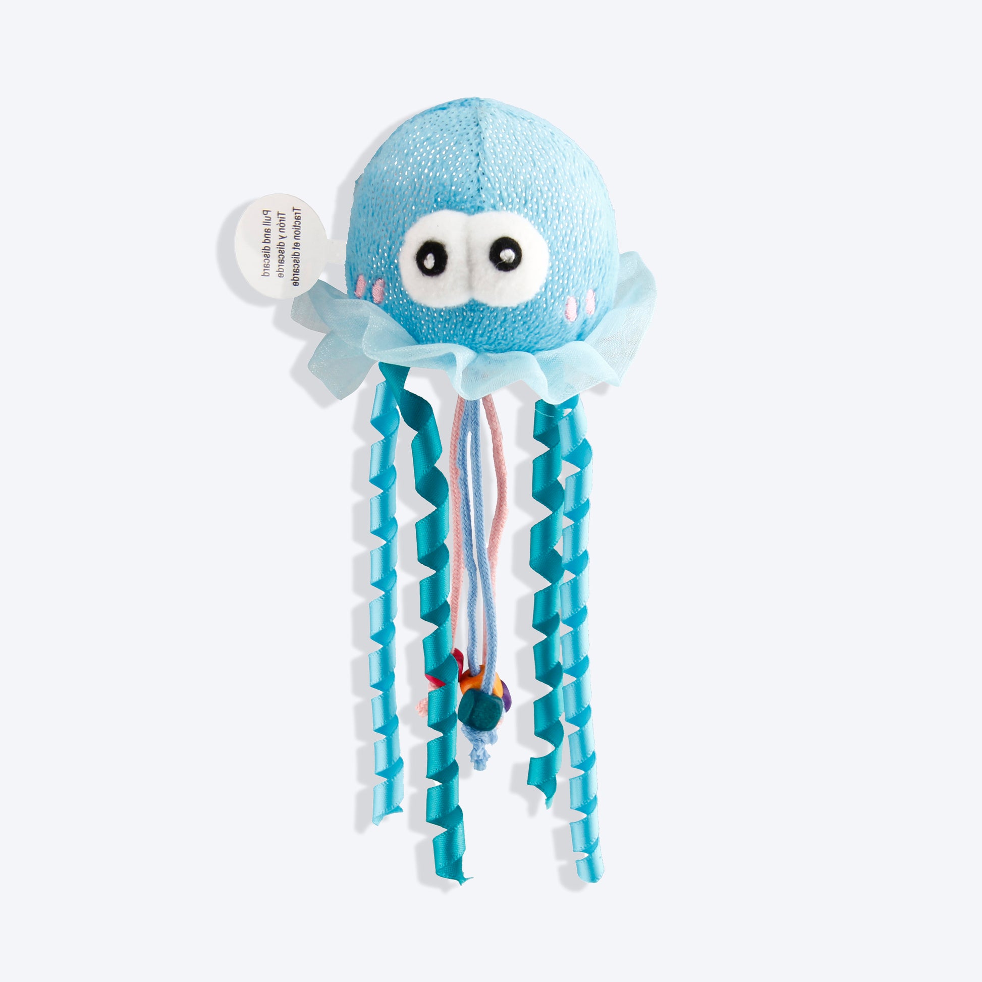 GiGwi Shining Friends Jellyfish With LED Light And Catnip Inside Toy For Cats - Heads Up For Tails