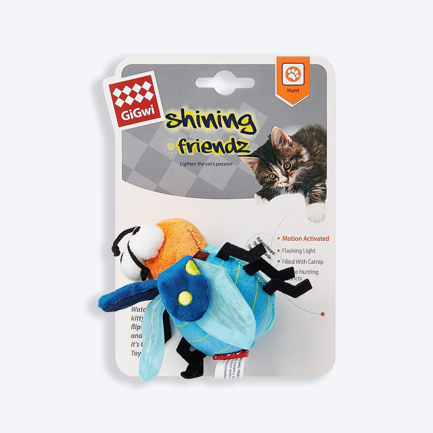 GiGwi 'Shining Friends' Firefly with Activated LED light & Catnip_08
