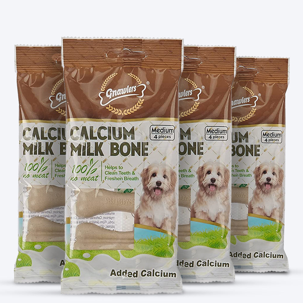 Gnawlers Calcium Milk Bone Dog Treats - Medium_07