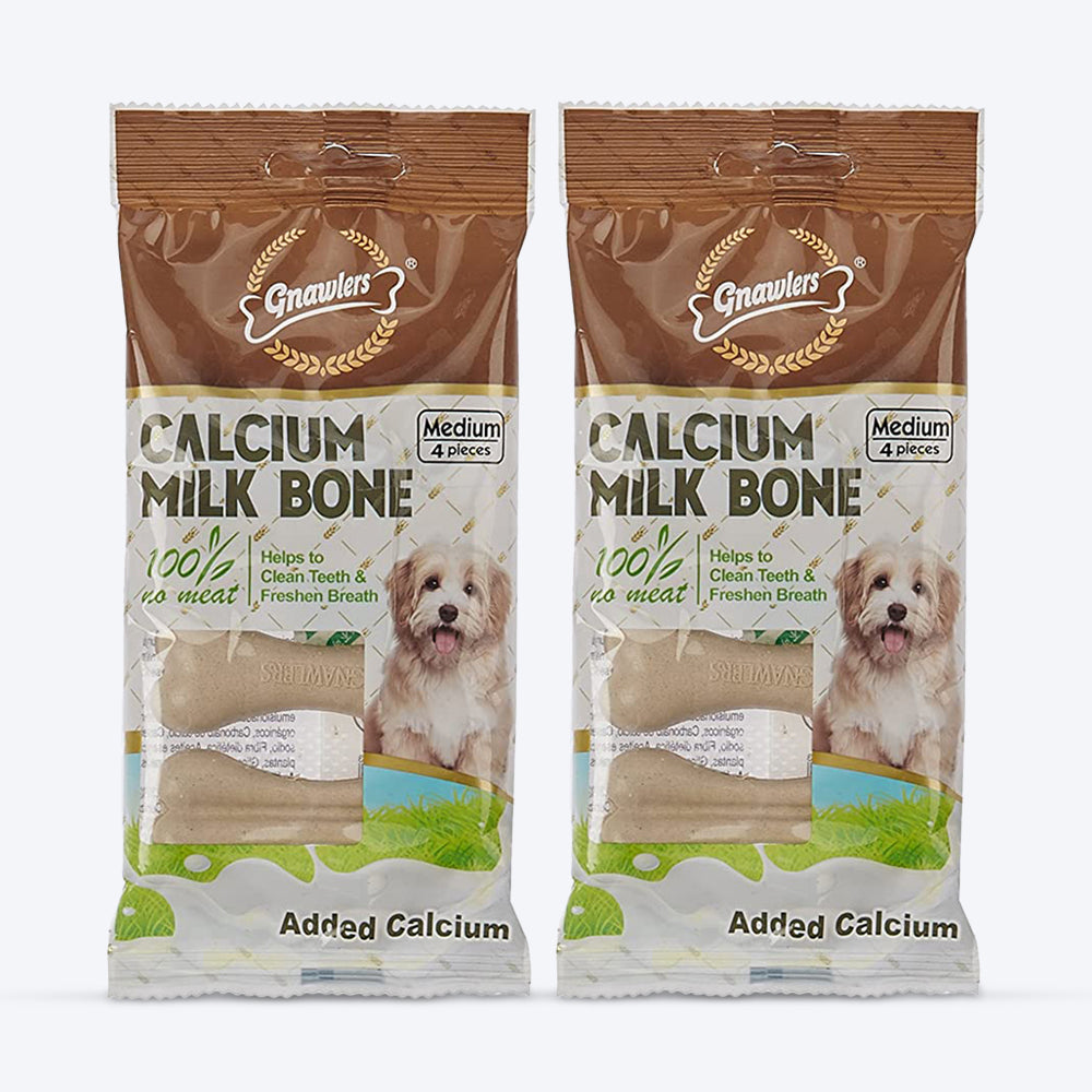 Gnawlers Calcium Milk Bone Dog Treats - Medium_06