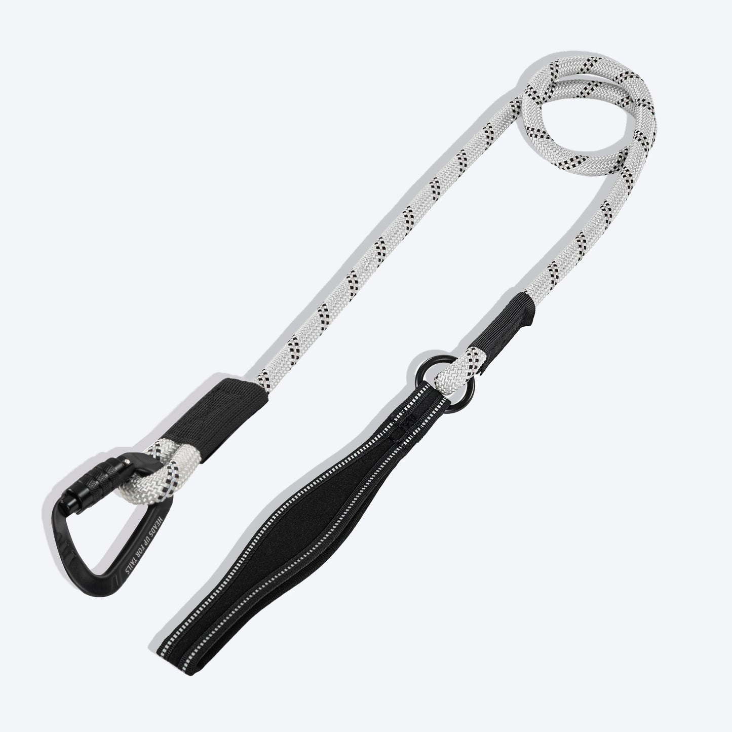 HUFT Rope Leash With Carabiner For Dog - Grey - 1.2 m - Heads Up For Tails