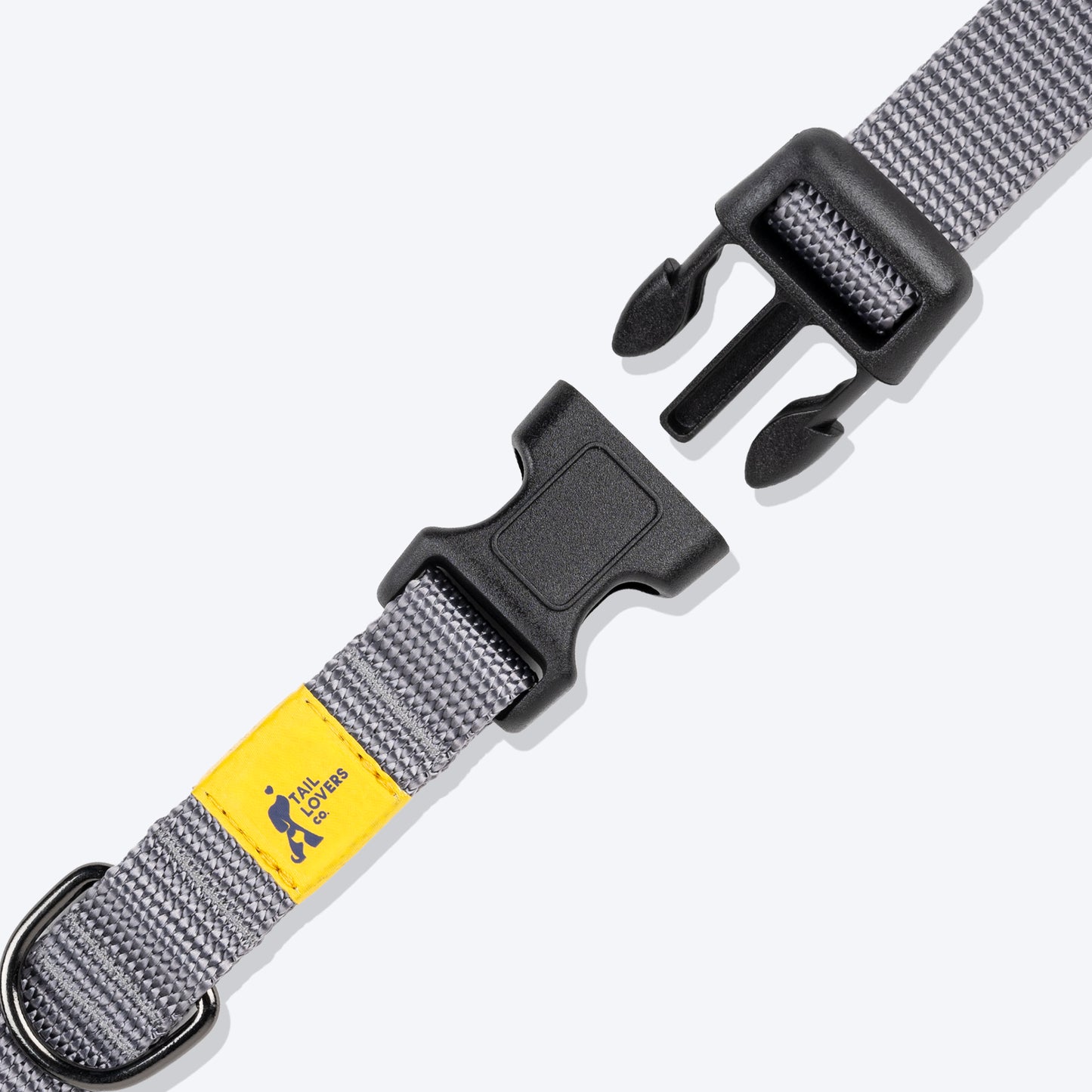 TLC Basic Collar For Dog - Grey - Heads Up For Tails
