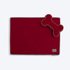 HUFT Made To Order Orthopaedic Dog Bed (Free Bone Cushion) - Maroon - Heads Up For Tails