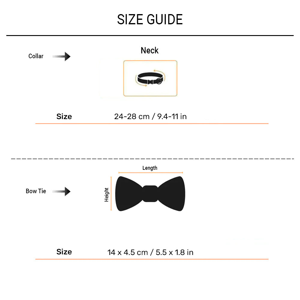 HUFT Shahi Paws Bow Tie With Strap For Cat - Blue & Green - Heads Up For Tails