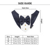 HUFT Shahi Paws Tuxedo Bandana For Dog - Blue - Heads Up For Tails