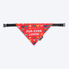 HUFT Fur-ever Loved Printed Dog Bandana - Red_06