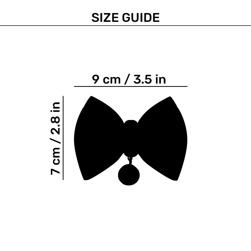 HUFT Leheriya Luxe Bowtie For Small Breed Dog - Pink - S - Heads Up For Tails