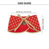 HUFT Brocade Dazzle Pet Scarf For Cat & Puppy - Red - Heads Up For Tails