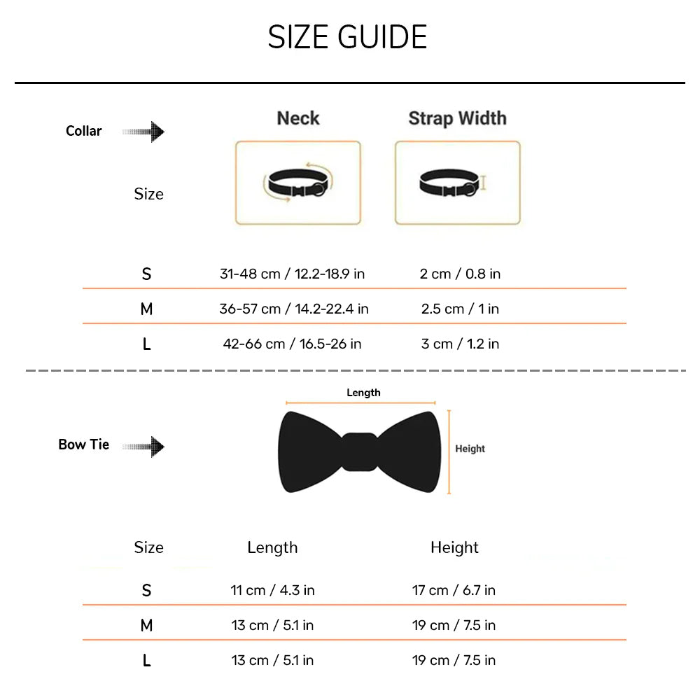 HUFT Merry Paws Bow Tie With Strap For Dog - Red - Heads Up For Tails