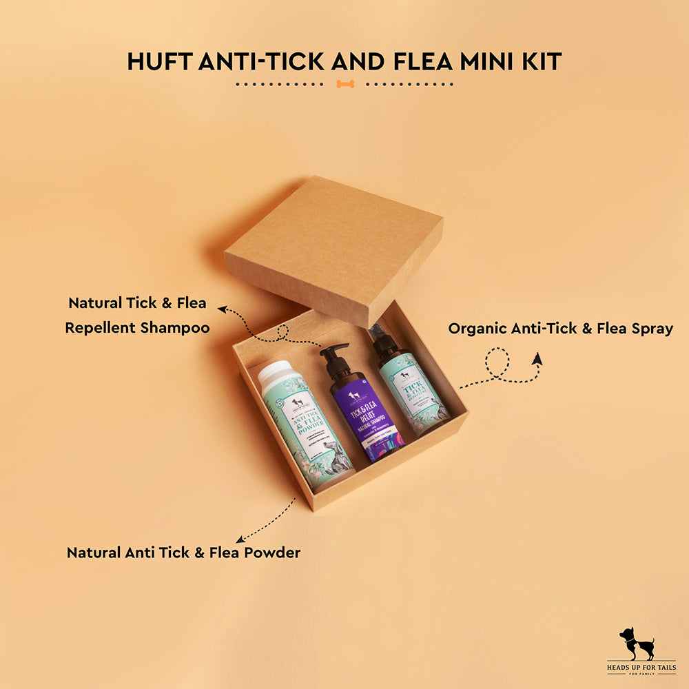 HUFT Anti-Tick and Flea Mini Kit For Dogs - Heads Up For Tails