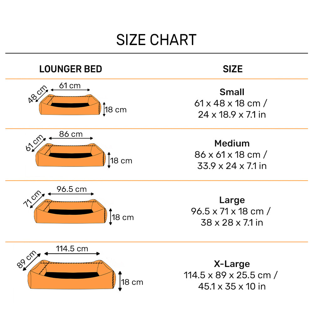 HUFT Walnut Weave Lounger Bed For Dog - Brown - Heads Up For Tails